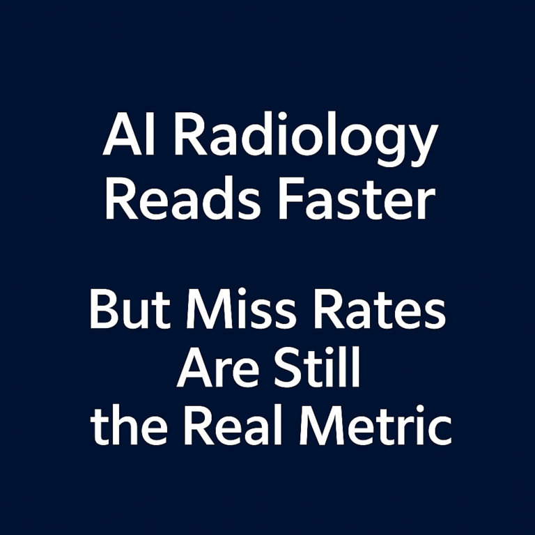 AI Radiology: Speed vs. Accuracy Tradeoff