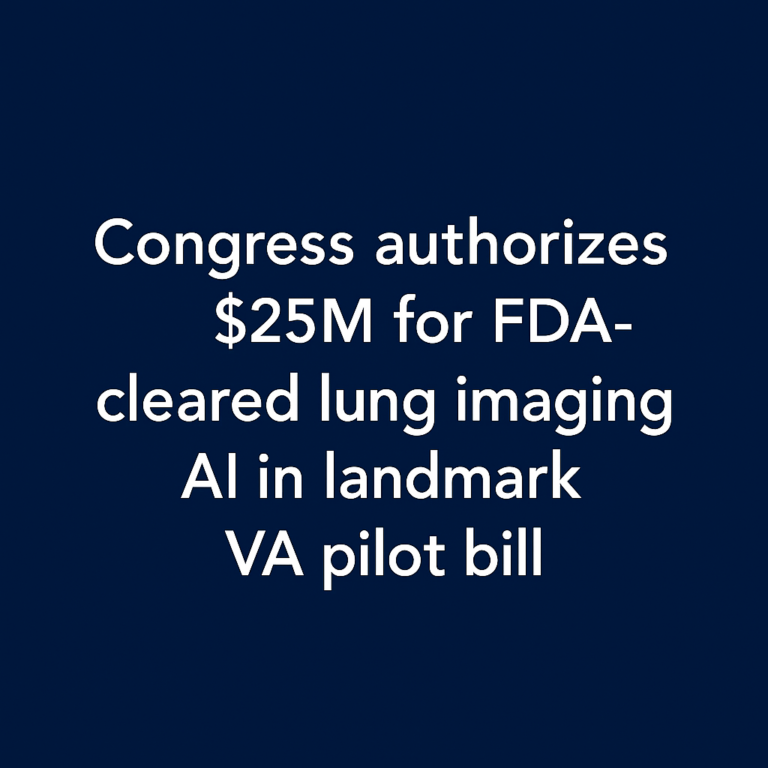 Congress Funds Lung Imaging AI for Vets