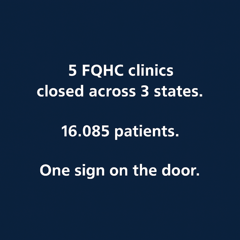 FQHC Closure: HRSA Admin Issues
