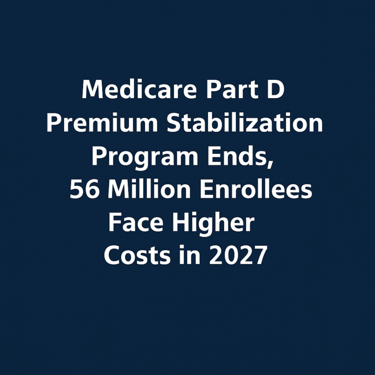 Medicare Part D Premiums Rising in 2027