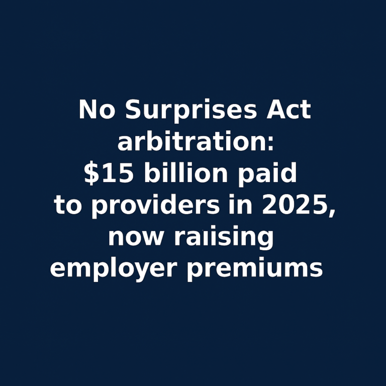 No Surprises Act Arbitration Crisis