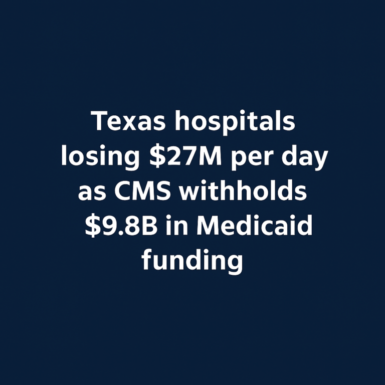 Texas Hospitals Losing $27M/Day