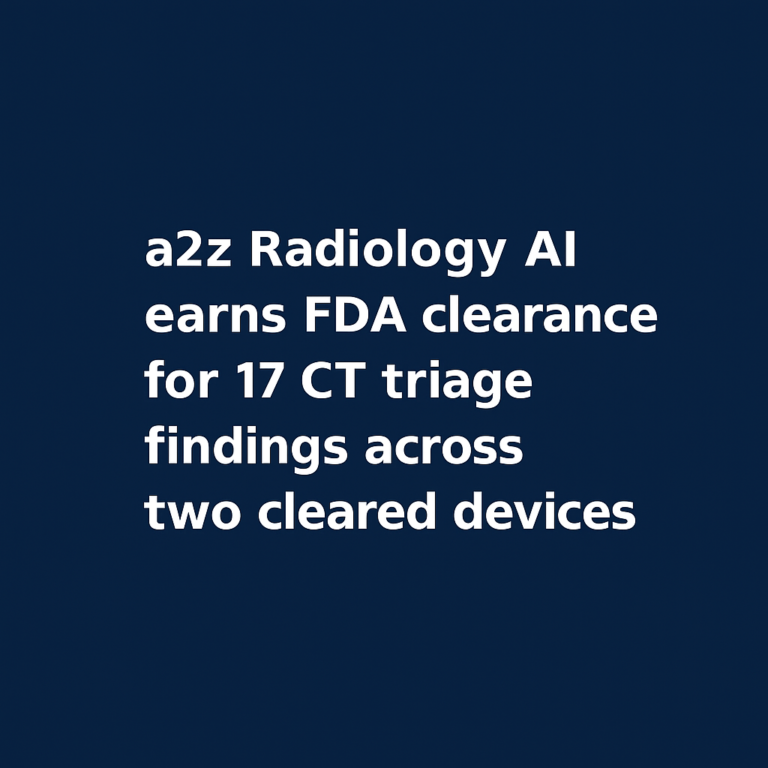 a2z Radiology AI: 17-Finding CT Triage