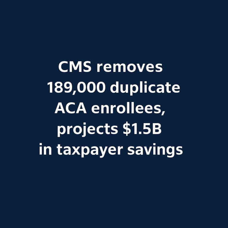 CMS Removes 189K Duplicate ACA Enrollees