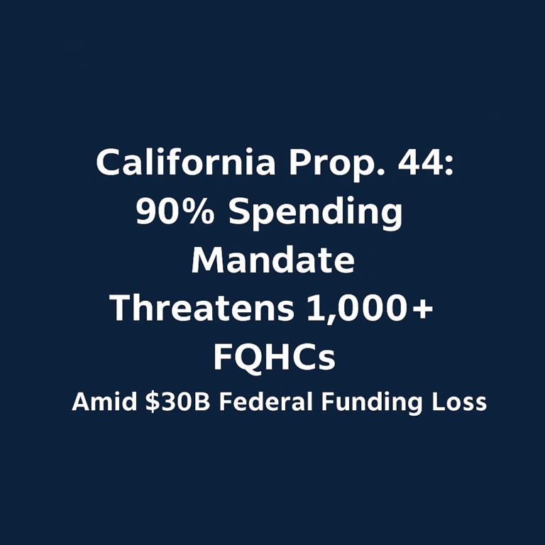 California Prop. 44 FQHC Spending Mandate